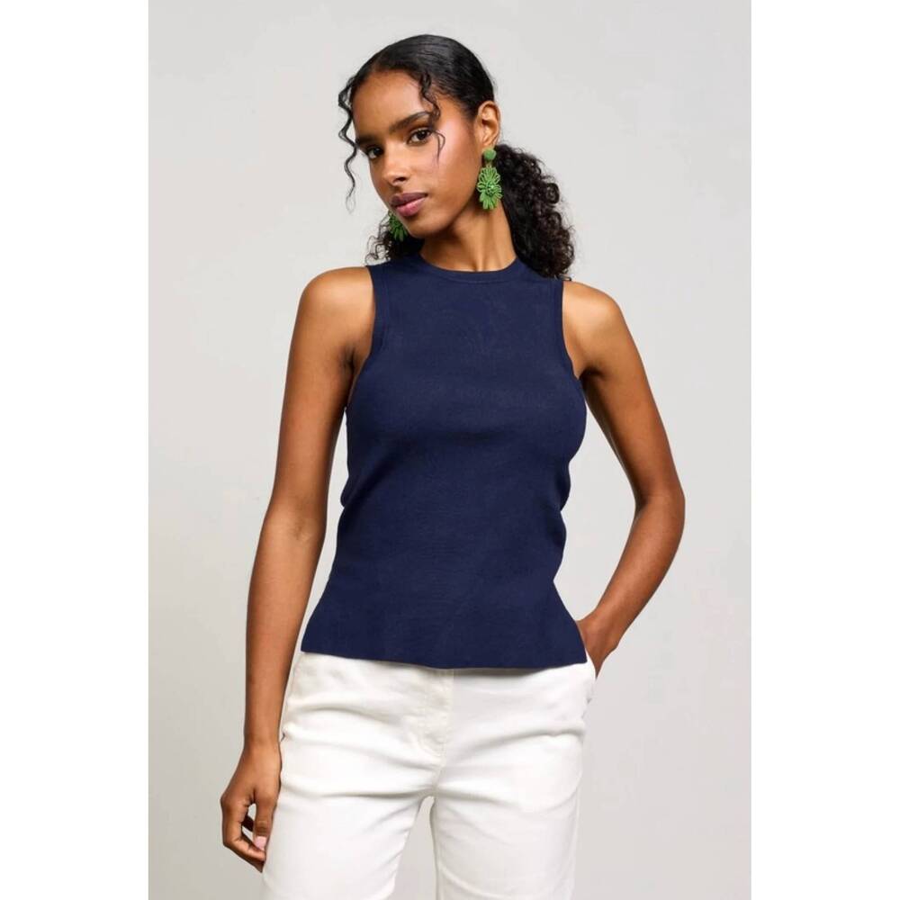 NEW SKIES ARE BLUE georgia tank top in blue